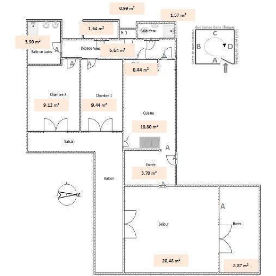  Annonces SARTROUVILLE : Appartement | COURBEVOIE (92400) | 77 m2 | 400 000 &euro; 