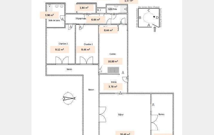 Annonces SARTROUVILLE : Appartement | COURBEVOIE (92400) | 77 m2 | 400 000 &euro; 